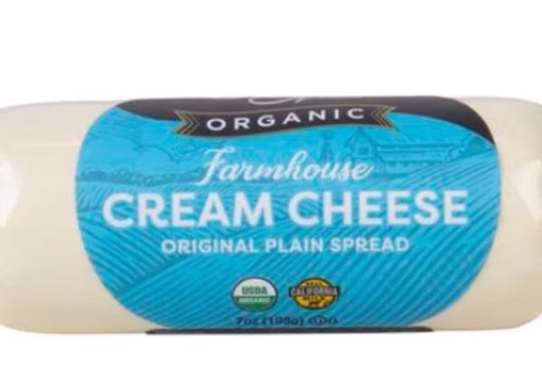 8 oz chub Organic Cream Cheese